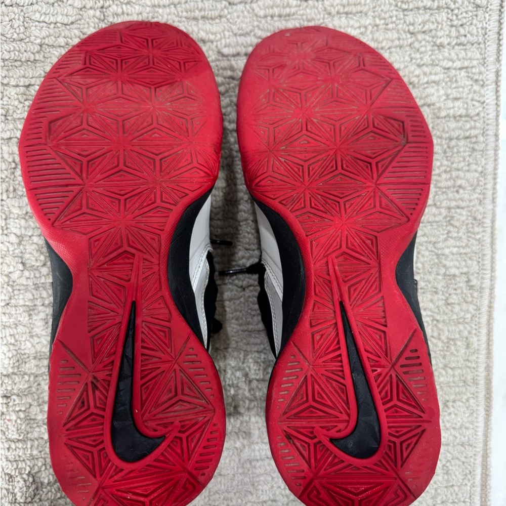 Nike Men's White, Red & Black High-Top Basketball Sneakers - Picture 5 of 5
